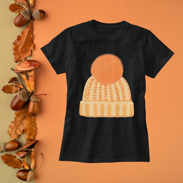 Camiseta Cozy Orange Beanie (Criador carregado)