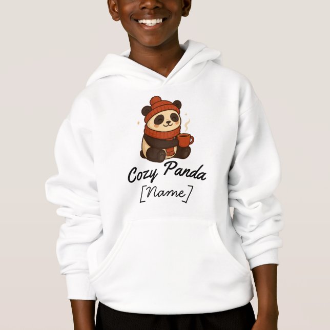 Camiseta cozy panda (Frente)