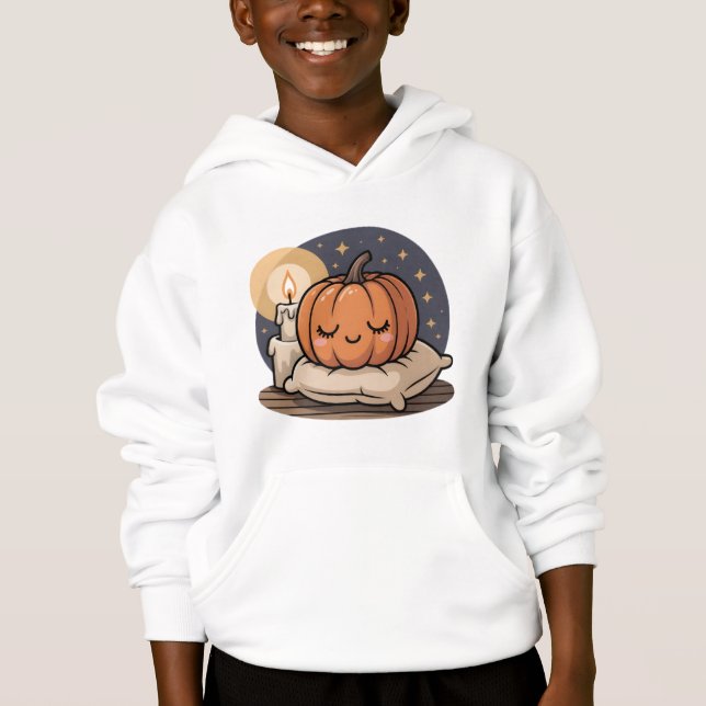 Camiseta Cozy Pumpkin Dream Kids Tee (Frente)
