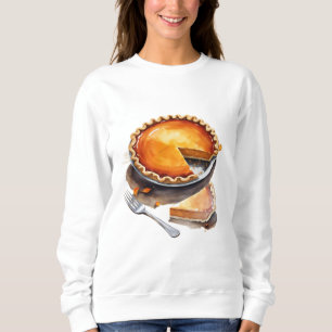 Camiseta Cozy Pumpkin Pie Sweatshirt para outono e Ação de