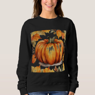 Camiseta Cozy Pumpkin Sweatshirt para outono e Halloween