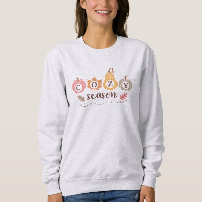 Camiseta Cozy Season Fall Deixa Sweet (Frente)