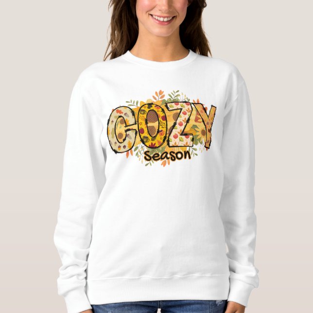 Camiseta Cozy Season Floral Basic Sweet (Frente)
