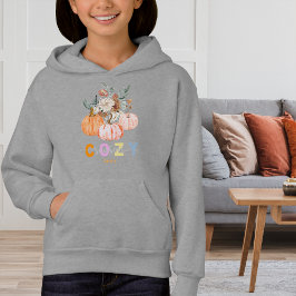 Camiseta Cozy Season Harvest Blooms Personaliza Nome Crianç