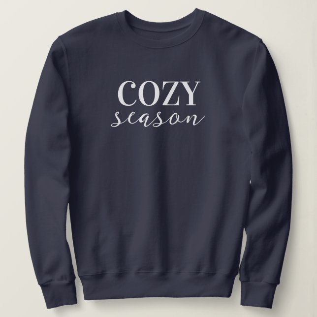 Camiseta Cozy Season Women's Sweatshirt (Frente do Design)