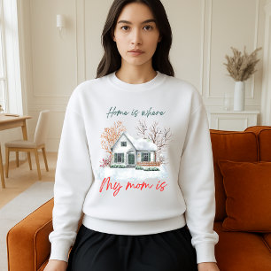 Camiseta Cozy Winter House design Watercolor