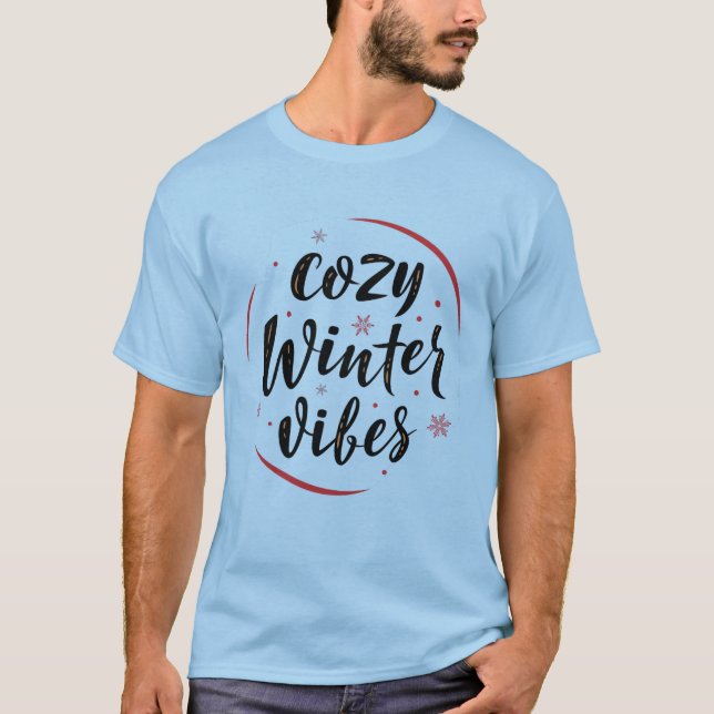 Camiseta Cozy Winter Vibes (Frente)