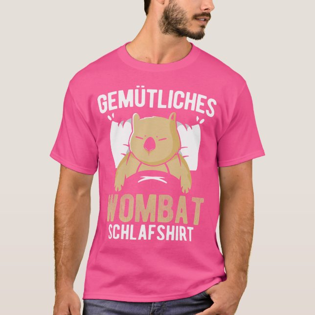 Camiseta Cozy Wombat Dormindo na Austrália (Frente)