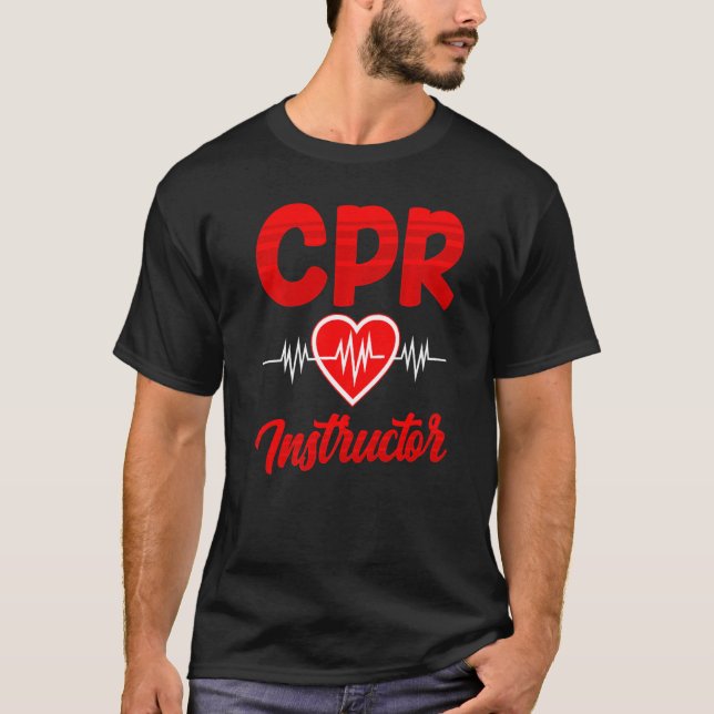 Camiseta Cpr Instrutor Courtor Coach Care Emergency First A (Frente)