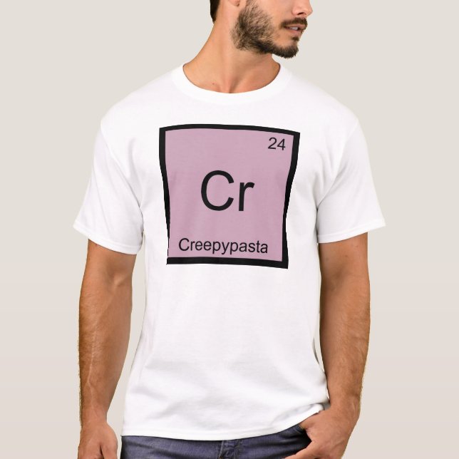 Camiseta Cr - T de Meme do símbolo do elemento da química (Frente)