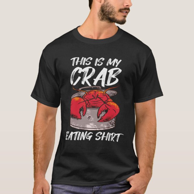 Camiseta Crab Eating Crawfish Pot Lobster (Frente)