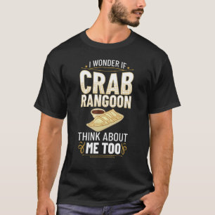 Camiseta Crab Rangoon Cream Queijos Wontons Dip Molhes Chin
