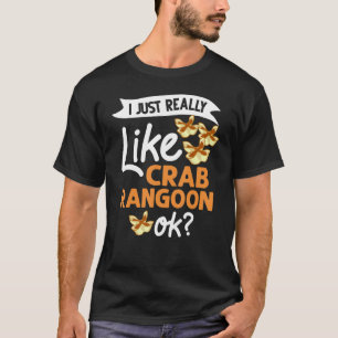 Camiseta Crab Rangoon Cream Queijos Wontons Dip Molhes Chin