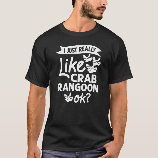Camiseta Crab Rangoon Cream Queijos Wontons Dip Molhes Chin (Frente)