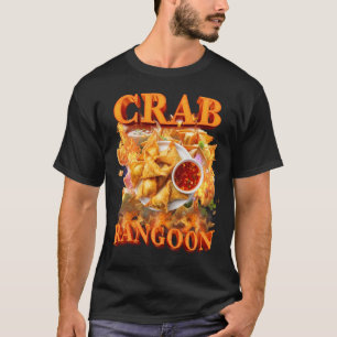 Camiseta Crab Rangoon Meme Bootleg Estilo Rap Vintage 90 19
