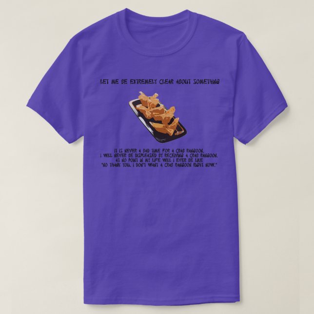 Camiseta Crab Rangoon Sempre (Frente do Design)