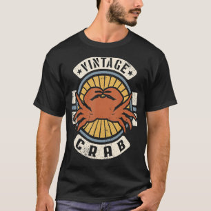 Camiseta Crab Vintage Classic Retro 60s 70s Animal