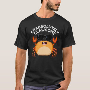 Camiseta Crabsolutamente Clawsome Caranguejo Engraçado Pun