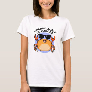 Camiseta Crabsolutamente Clawsome Funny Crab Pun