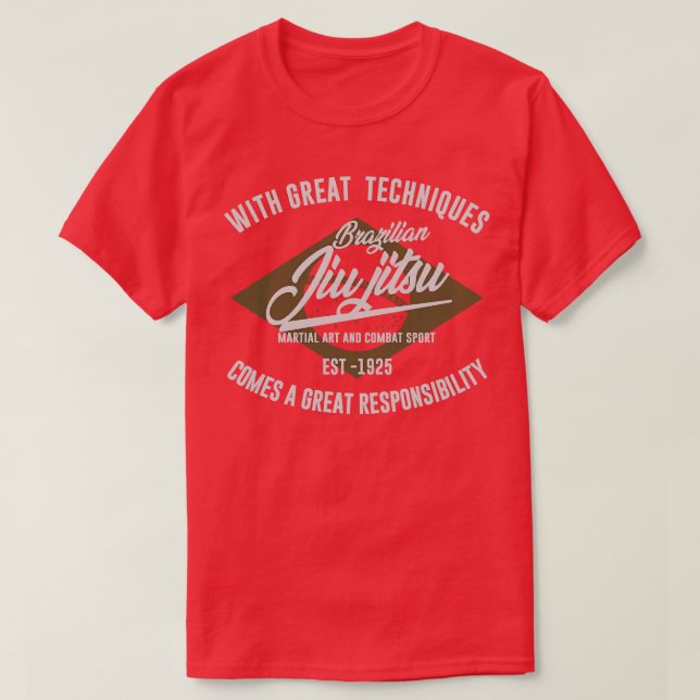 Camiseta Crachá BRASILEIRO JIU JITSU (Frente do Design)
