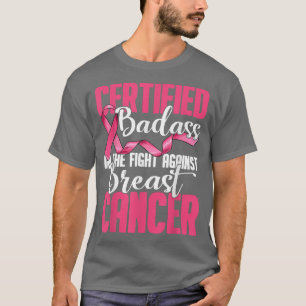 Camiseta Crachá certificado na luta contra o câncer de mama