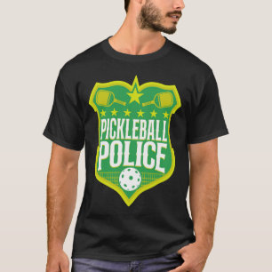 Camiseta Crachá da Polícia do Jogador de Pickleball