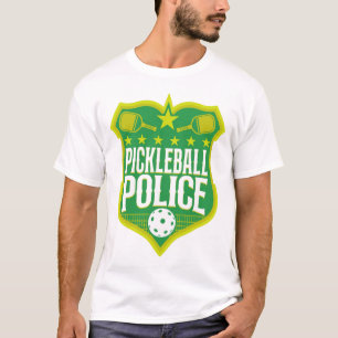 Camiseta Crachá da Polícia do Jogador de Pickleball