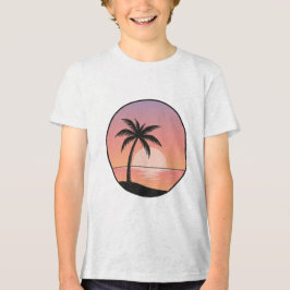 Camiseta Crachá da Praia do Pôr do Sol 
