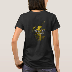 Camiseta Crachá de Barclay Clan e mulher de Tartan
