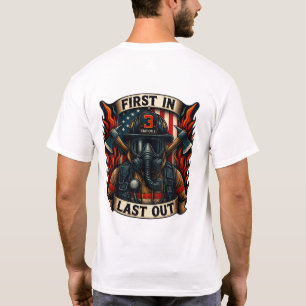 Camiseta Crachá de Bombeiro/Departamento de Bombeiros Camis