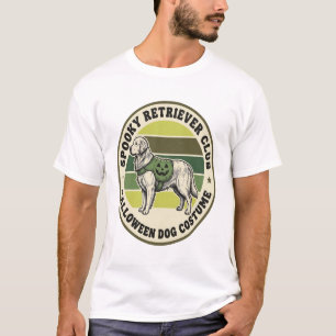 Camiseta Crachá de Fantasia Vintage de Halloween do Golden 