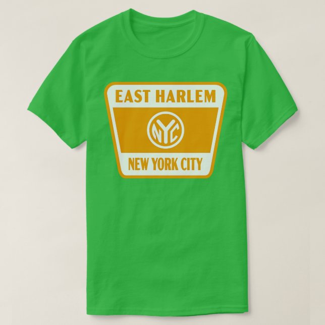 Camiseta Crachá de ferramentas retrô do Nova Iorque Harlem  (Frente do Design)