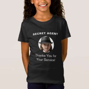 Camiseta Crachá de identidade do Partido Spy do Agente Secr