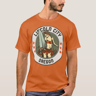 Camiseta Crachá de Navegação por Vintage para Lincoln City