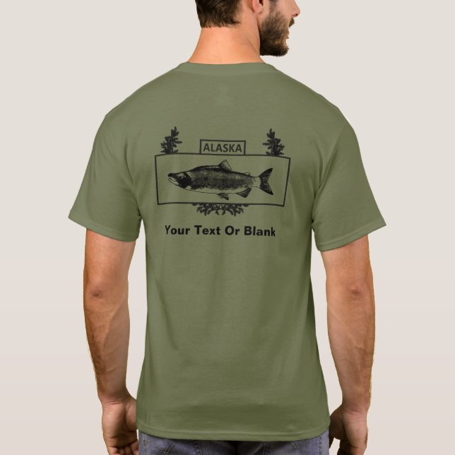 Camiseta Crachá de pescadores de Combate do Alasca (Verso)