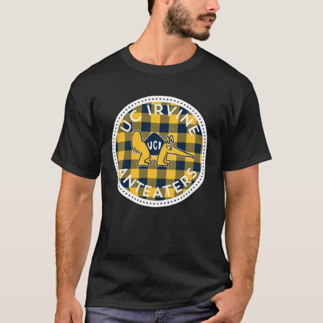 Camiseta CRACHÁ de Xadrez dos Anteatadores Irvine UC (Frente)
