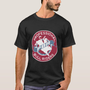 Camiseta Crachá do Círculo de Cowboy Pbr Professional Bull