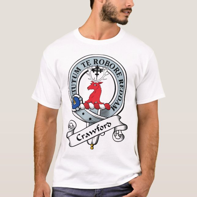 Camiseta Crachá do clã de Crawford (Frente)