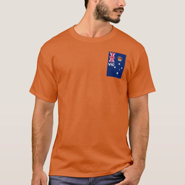 Camiseta Crachá do estado Victoria - AUSTRÁLIA (Frente)
