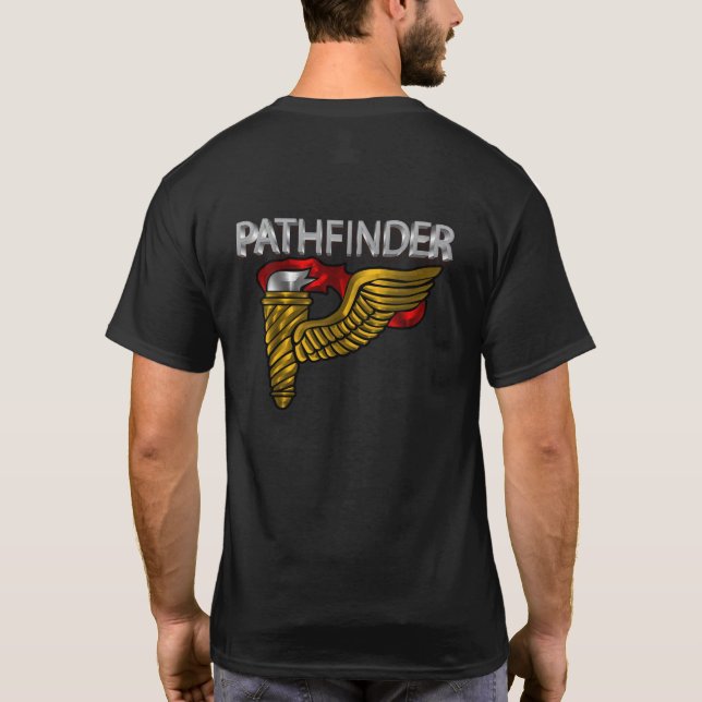 Camiseta Crachá do Pathfinder - Texto do "Pathfinder" (Verso)