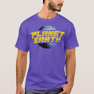 Camiseta Crachá do universo espacial terrestre planeta