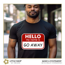 Crachá engraçado e personalizável para introvertid
