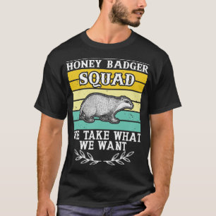 Camiseta Crachá Fanático de Mel Fanático Ratel de Badger da