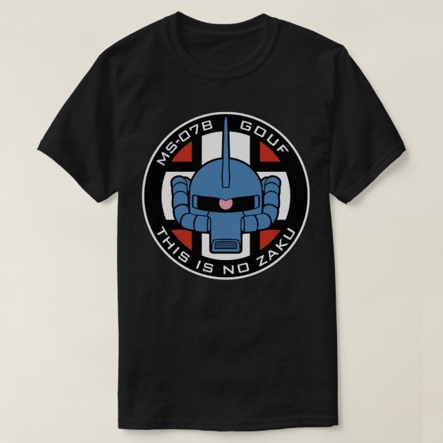 Camiseta Crachá Gundam MS07B Gouf (Frente do Design)