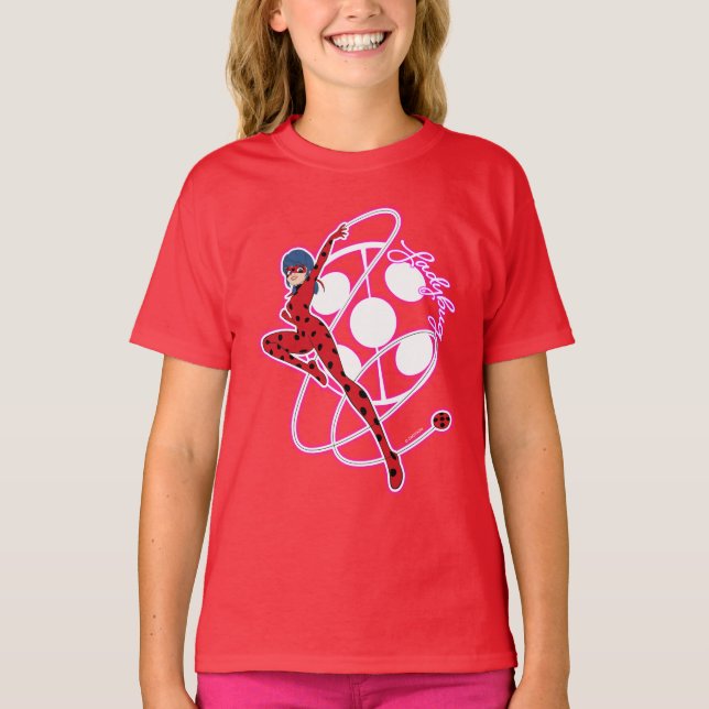 Camiseta Crachá Ladybug Miraculoso (Frente)