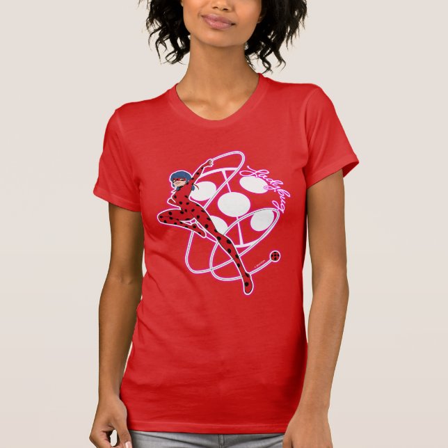 Camiseta Crachá Ladybug Miraculoso (Frente)
