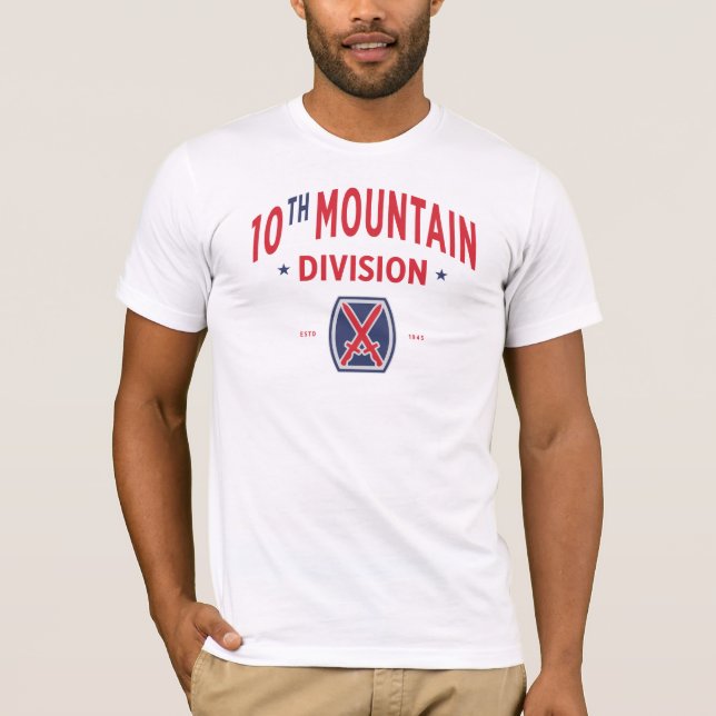 Camiseta crachá "Mountaineer" da Divisão de Montanha (Frente)