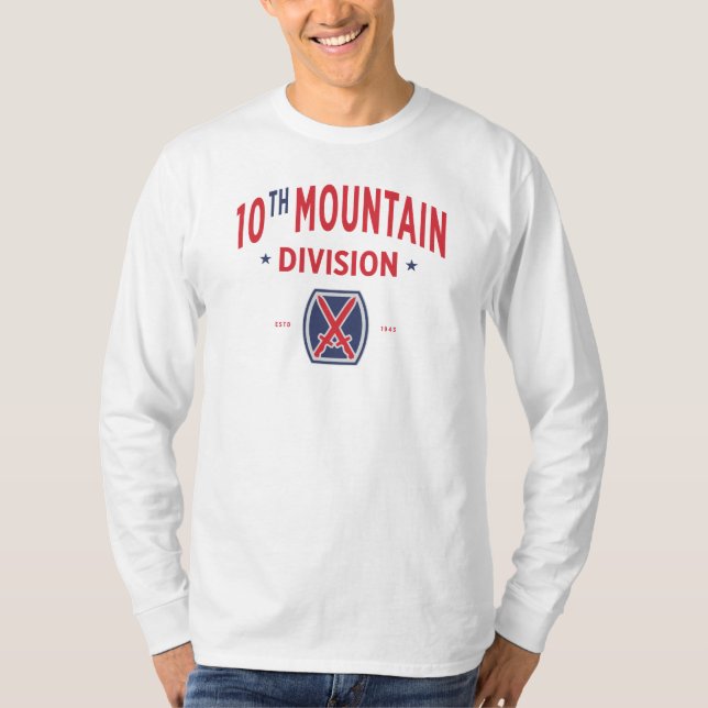 Camiseta crachá "Mountaineer" da Divisão de Montanha (Frente)