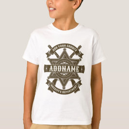 Camiseta Crachá Personalizado de Rifles do Delegado Adjunto