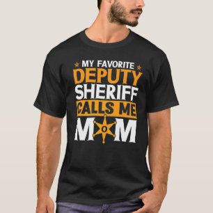 Camiseta Crachá Policial Meu Vice-Xerife Favorito Me Liga